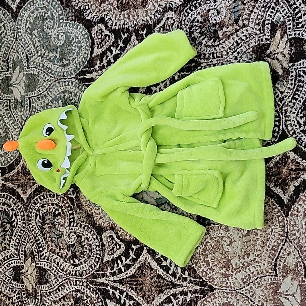 Bath Robe Dinosaur Kids size M